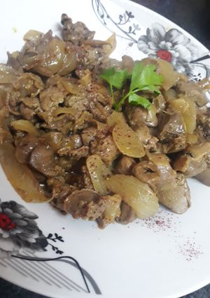صورة لوصفة كبد دجاج