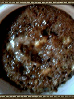 Una foto de Mug cake chocolate y banano