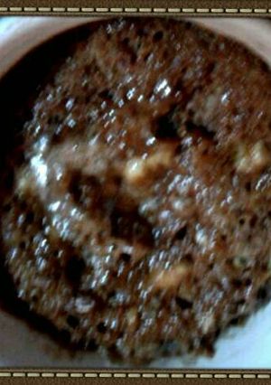 Una foto de Mug cake chocolate y banano