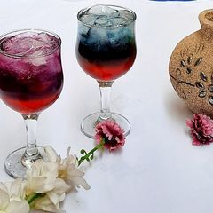 A picture of Layered mocktail.