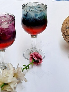 A picture of Layered mocktail.