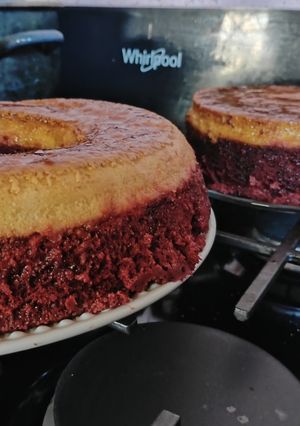 Una foto de Redvelvet flan 🍮😋