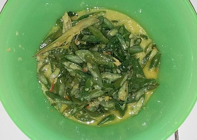 Sayur kacang panjang tumis santan