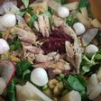 Ensalada de canónigos y caballa
