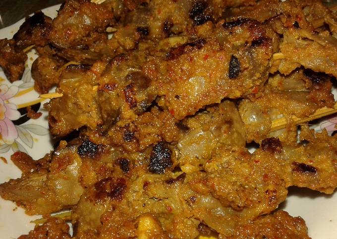 Resep gampang memasak Sate Ati Ampela Bumbu Khas Taliwang Enak Mudah yang menggugah selera