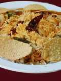 Ellu satham (ellorai in Tamil)-Rice cooked with sesame seed masala powder
