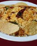 Ellu satham (ellorai in Tamil)-Rice cooked with sesame seed masala powder