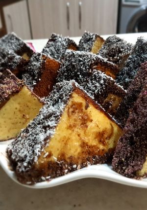 عکسی از دستور کیک های مثلثی با سس مخصوص 😋😛