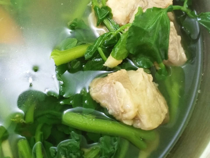 Langkah Gampang Menyiapkan Resep Sup selada air dengan daging sapi yang Bisa Manjain Lidah