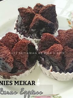 Foto resep Brownies Mekar Tepung Beras Eggless