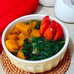Bening Bayam Brazil Labu Kuning-レシピのメイン写真