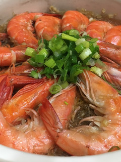 鮮蝦粉絲煲 的食譜成品照片