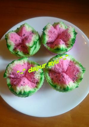 Foto resep Bolu mekar semangka (air soda)gampang