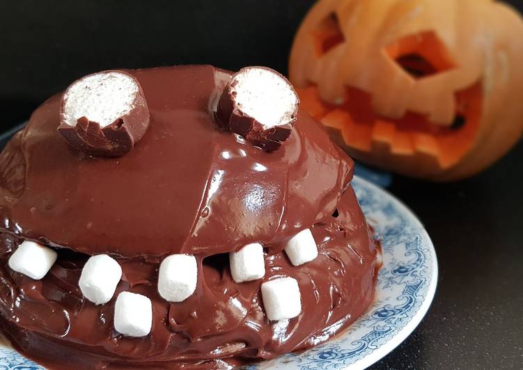 Recette Délicieuse Monstre cake Halloween ! 100% chocolate lover