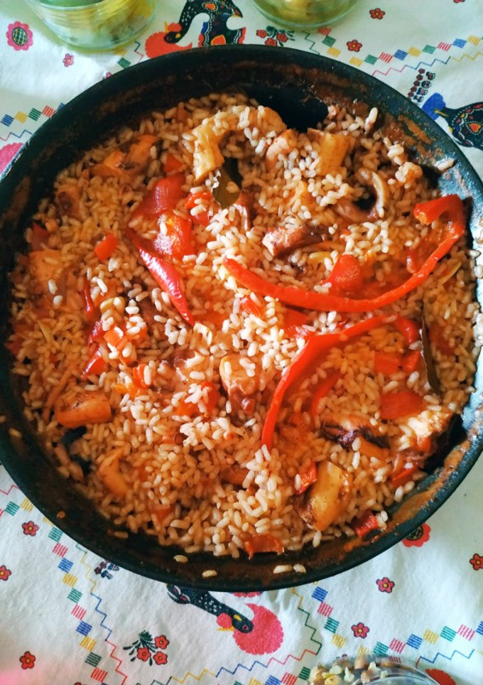 Una foto de Arroz con pulpo