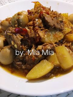 Foto resep BISTIK DAGING SAPI, KENTANG & TELUR PUYUH