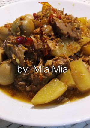 Foto resep BISTIK DAGING SAPI, KENTANG & TELUR PUYUH
