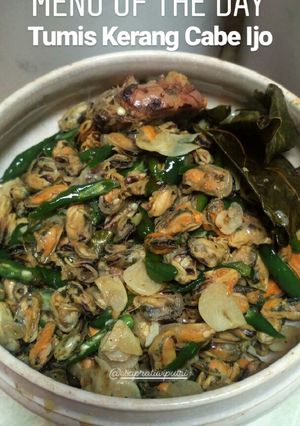 Foto resep Tumis Kerang Cabe Ijo
