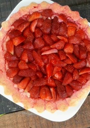 Una foto de Tarta de frutillas
