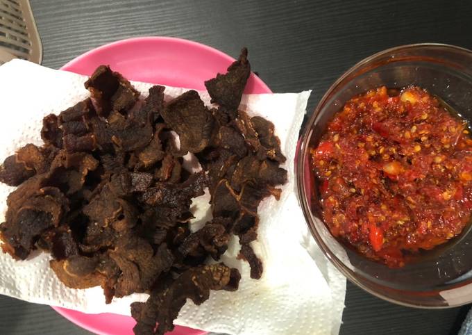 Dendeng balado daging