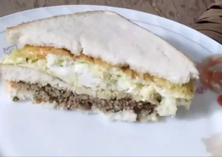 Cooking Tips Meat minced egg cheese sandwich