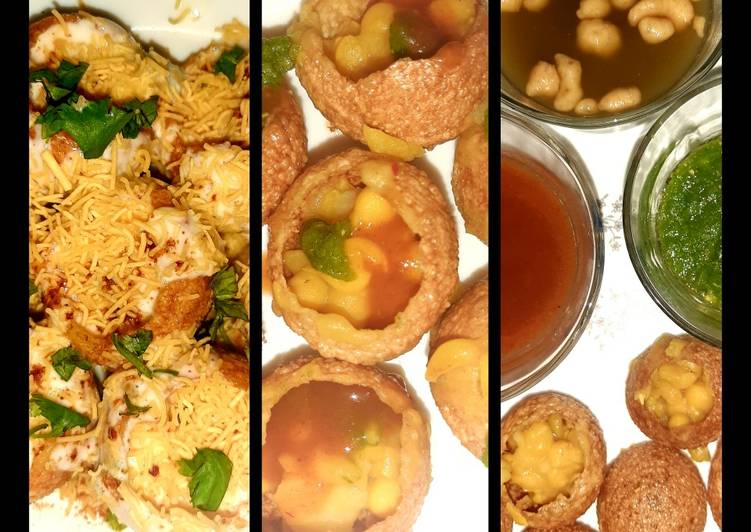 Steps to Prepare Ultimate Indian snack (crisp sphere with flavoured water/curd mixture)