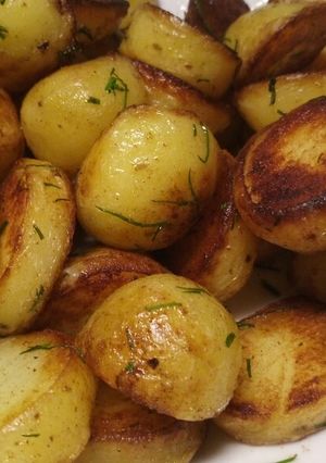 A picture of Fluffy's fried potatoes.