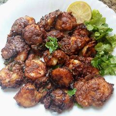 A picture of Prawns dragon fry.