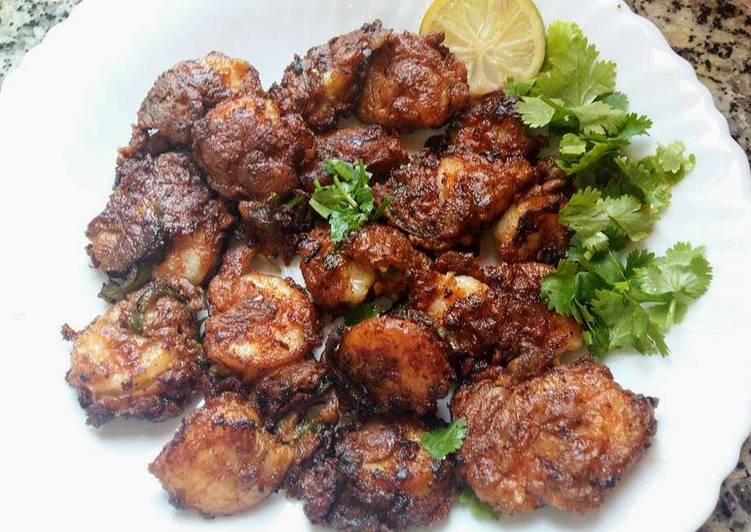 Prawns dragon fry