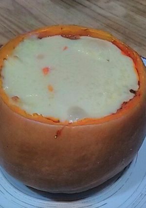 Una foto de Calabaza rellena