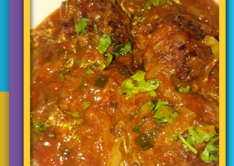 Easiest Way to Prepare Any-night-of-the-week Manchurian balls with gravy