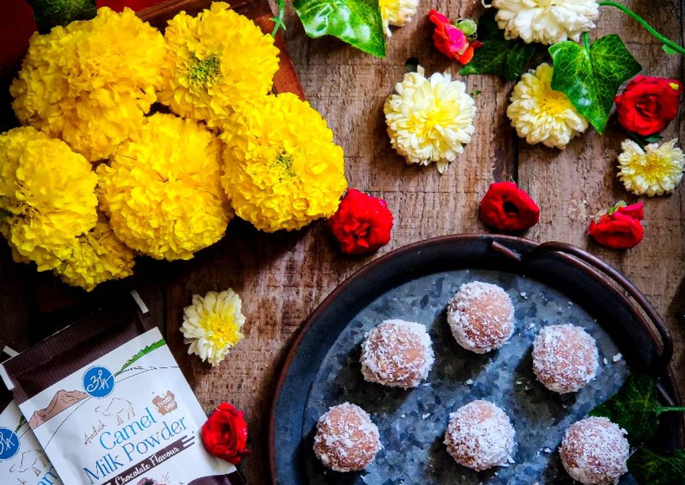 Choco coconut ladoos