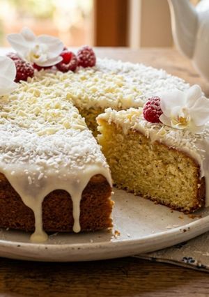 Foto di Torta Cocco, Vaniglia e Cioccolato Bianco