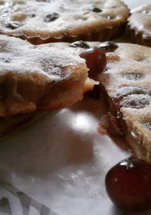 Una foto de Clafoutis de uva light y apto celíacos