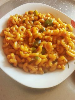 صورة لوصفة معكرونه سريعه 🍝🌷