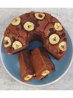 Foto resep Banana Chocolate Chiffon Cake 🍌🍫