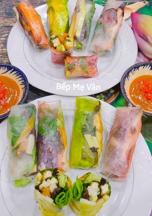 A picture of 💐Vegetarian Fresh Spring Rolls (Gỏi Cuốn Chay)💐.