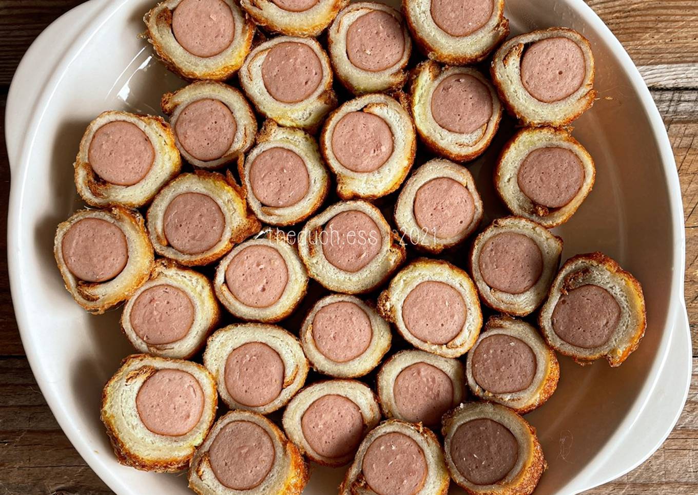 Sausage in puff pastry