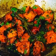A picture of Instant Kadai chicken recipe.