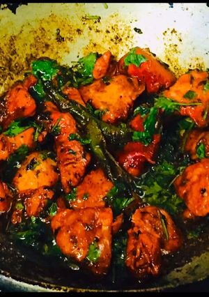A picture of Instant Kadai chicken recipe.