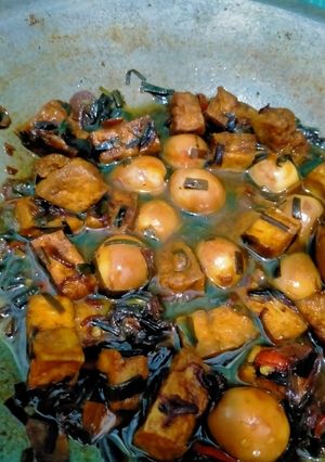 Foto resep Telur puyuh mix tahu bumbu petis pedas