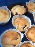 Strawberry and white chocolate muffins