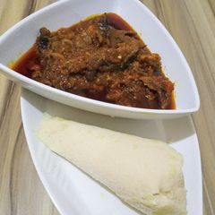A picture of Ekuru elewe (leaf ekuru).