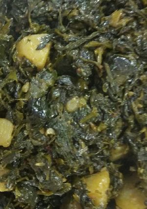 A picture of Aloo methi.