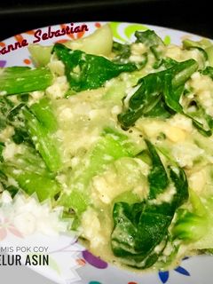 Foto resep Tumis Pok Coy Telor Asin