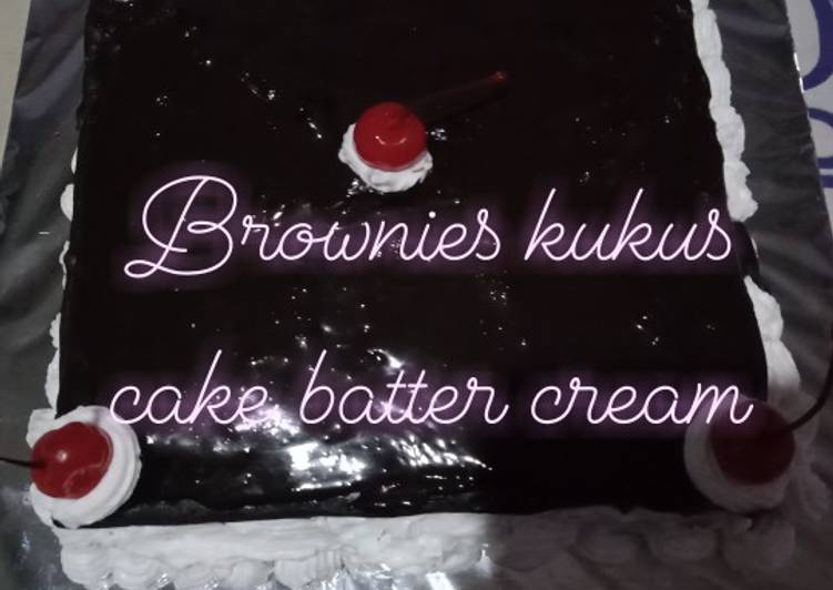 Brownies kukus cake butter cream..