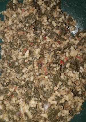 A picture of Kwadon zogala da shinkafa.