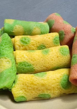 Foto resep Dadar Gulung Polkadot