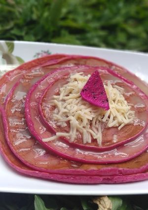 Foto resep Pancake Buah Naga