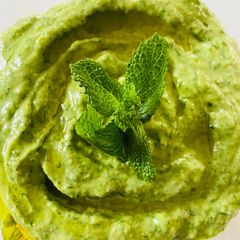 A picture of Avocado coriander and mint spread.